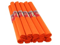 CRIPPED Tissue Paper ORANŽOVÝ TMAVÝ 06 10 ROLLERS