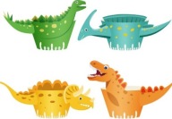 Košíkové obliečky MUFFINS MUFFINS Dinosaury