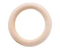 Drevené prstene DIY handicraft 90mm 1 ks