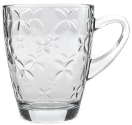 IRIS SKLENENÝ hrnček na kávu a čaj 300ml