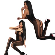 Módne bodystocking, dámske body s dierou v rozkroku