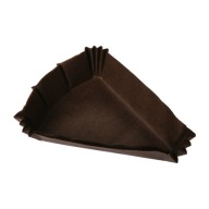 Trojuholníkové hnedé návleky na košíčky 100x80x25 mm - 100 ks.