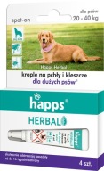 Happs kvapky proti blchám a kliešťom pre veľkých psov