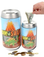 2v1 OTVÁRANÁ SÚPRAVA KOVOVÉHO PRASIATKA. BOX NA PRASIATKO 2 ks DINOSAUR D4