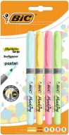 BIC Highlighter Grip Pastelový zvýrazňovač 4 farieb