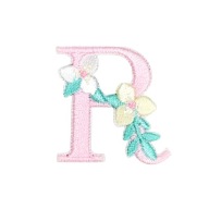 Opätovne použiteľné DIY vyšívané kvety STICKER Letter R