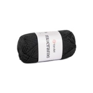 90g YarnArt Macrame polyesterová šnúra, čierna 148