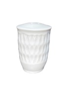 Soľný sypač biely POĽSKÝ porcelán