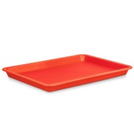 Podnos do kuchyne UNIVERZÁLNY PODNOB 25x18CM ORANŽOVÝ REGÁL NA POTRAVINY