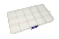 ORGANIZÁTOR, PLASTOVÝ NÁDOB 15 PRIHRADÍ 100 x 174 x 22 mm