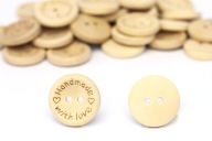 EKO drevené gombíky 50 kusov, ručne vyrábané, veľké, 20 mm
