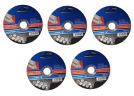 Sada 5 oceľových rezných kotúčov na kov 125x2,5 mm