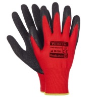 Záhradnícke pracovné rukavice Ochranné rukavice RED LATEX Veľkosť 9 Verken