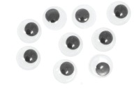 Ozdobné očká pohyblivé kabošon 8mm 5g ~120 ks
