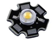 POWER LED 1W + 20mm žiarič - žltý - 592nm