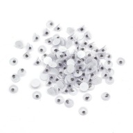 Oči pre hračky plastové 4x2mm 100 ks