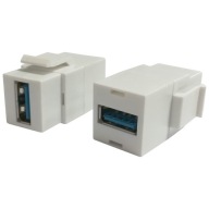 Patchpanel vložka, konektor USB 3.0, zásuvka typu A na zásuvku typu A