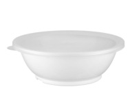 GASTRO MISKA NA ŠALÁT BIELA ​​PLASTOVÁ 18CM HRUBÉ viečko