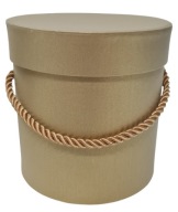 Kvetinový box, box na kvety, priemer 12 cm, béžovo zlatá