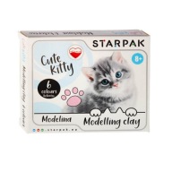 MODELINA 6 FAREBNÝCH ŠKOL STARPAK MAČIATKA