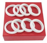 VLASY DO VLASOV LYCRA BIELA ​​2,5 cm 10 KS