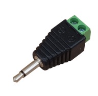 JACK ZÁSTRČKA 3,5 mm MONO SKRUTKOVANÝ ADAPTÉR RÝCHLY KONEKTOR
