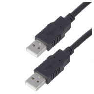 USB PREdlžovací kábel TYP A-A ČIERNA 0,7m