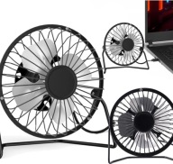 VENTILÁTOR USB VENTILÁTOR PEVNÝ MALÝ PRENOSNÝ NA STOL TICHÝ FUNKČNÝ