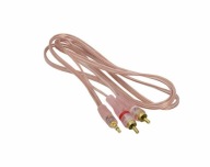 PC kábel jack 3,5 - 2x RCA 1,5 m GOLD (1436a)
