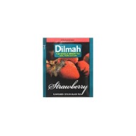 Čierny čaj Dilmah s príchuťou jahôd, 25 vrecúšok