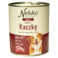 NEKKO DOSPELÉ VKRČNÉ KRMIVO PRE PSA KAČIČKA, KONZERVY 800g
