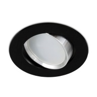 Halogénové svietidlo ROUND CAST ALU BLACK pre LED
