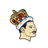 Kovový odznak Freddieho Mercuryho Kinga