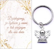 ĎAKUJEME HOSTOM DARČEK SVADOBNÝ ANJEL KĽÚČOVKA SPOMIENKY