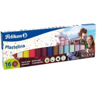 Plastelína pre deti Pelikan Akademia Pana Kleksa 16 intenzívnych farieb