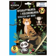 Omaľovánka KIDEA SCRATCH PAGE 2v1 ZVIERATKÁ