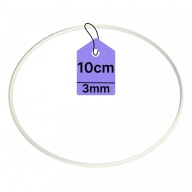 KOVOVÝ Prsteň PRE LAVAČOV SNÍV Prsteň MACRAME BIELY 10CM