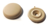 Rozeta 24mm | Skrutkovací uzáver, 100 ks, SVETLO BÉŽOVÁ