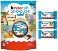 Kinder Čokoláda Mini Čokolády s mliečnou náplňou Tyčinky 120g DE