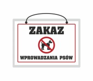 Laminovaný nápis ZÁKAZ PESOV POVOLENÝ -A5