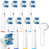 8x NÁHRADNÉ NÁSTROJE PRE BIELÚ KEFKU ORAL-B FLOSS + KRYT