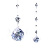 BALL BEADS cestovinový záves kryštáliky 100cm KN