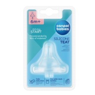 CANPOL SILIKÓNOVÝ DUSÍK NA ŠIROKÚ FĽAŠU EasyStart 1 ks 6m+
