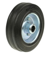 KOLIESKO NA VOZÍK 100 mm GUMOVÉ KOLESKO GUMOVÉ PLNOKOVOVÉ OTVORY 12 mm