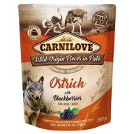 Carnilove Dog Pštros & Černice 300g