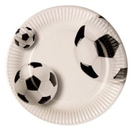 Papierový tanier priemer 23 cm Futbal