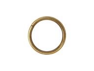 Koženkový prsteň na opasok 30/3 mm staré zlato, 1 kus