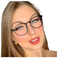 ČIERNE DÁMSKE OKULIARE V ŠTÝLE MAČKY