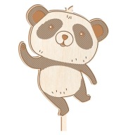 OZDOBA NA NARODENINOVEJ TORTE TOPPER panda 25cm