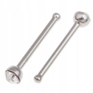 Prsteň do nosa, jednoduchý strieborný, 2mm zirkón